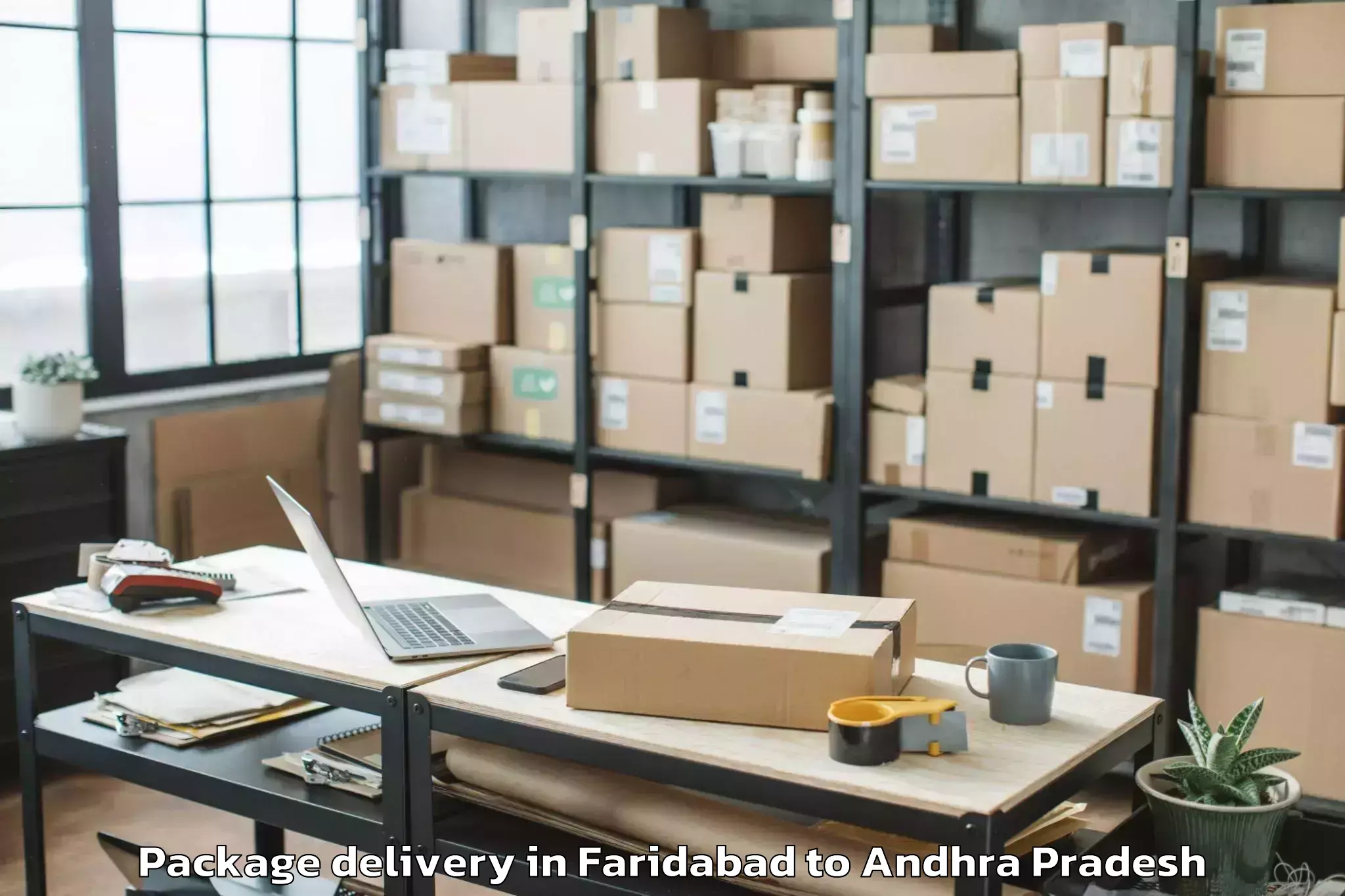 Leading Faridabad to Pedakakani Package Delivery Provider